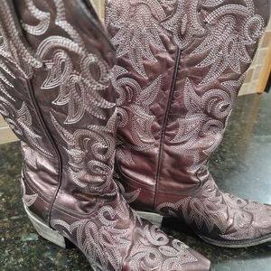 Lane Bronze Western Boots